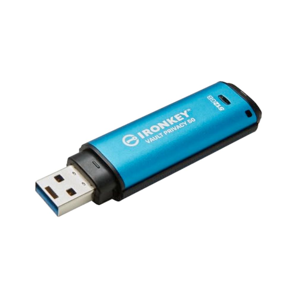 Kingston IronKey Vault Privacy 50 | USB flash drive (512GB) with the highest level of business security