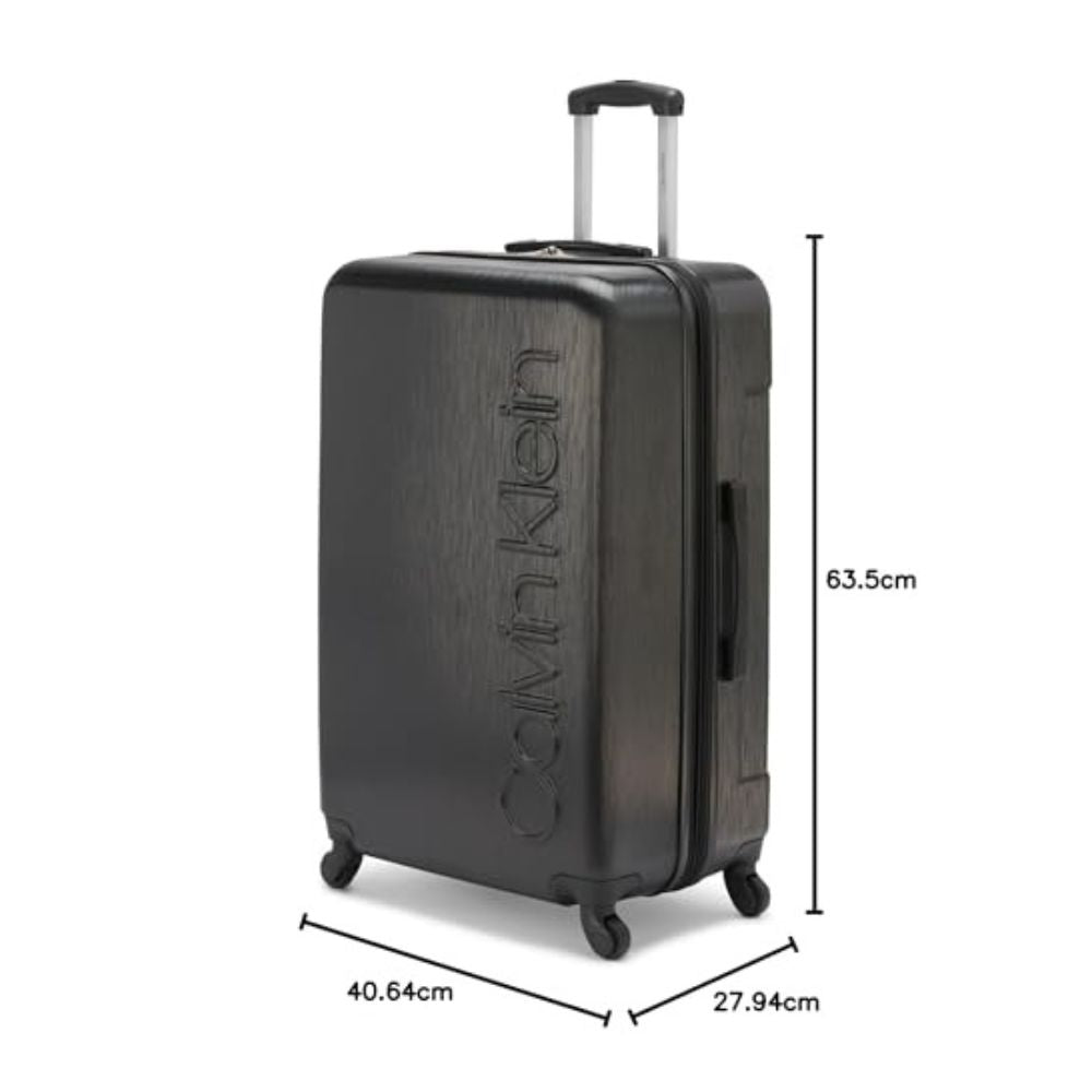 CALVIN KLEIN hard-shell travel suitcase with striking Calvin Klein logo