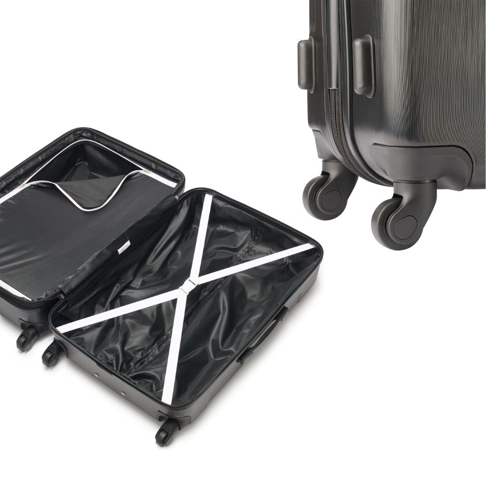 CALVIN KLEIN hard-shell travel suitcase with striking Calvin Klein logo