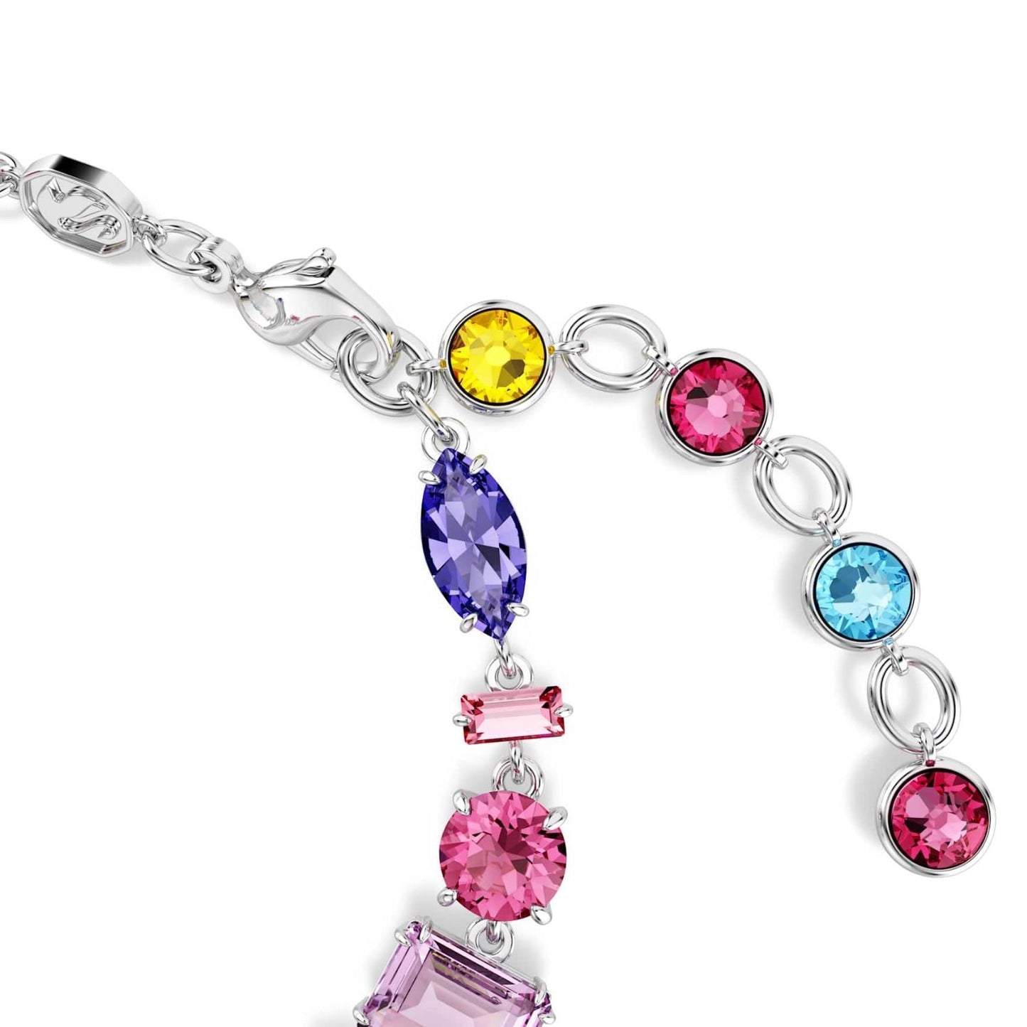 Swarovski Rhodiniertes 'Gema' Armband mit Bunten und Strahlenden Kristallen