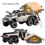 Ford Raptor F150 Model Car (1:24) | 6 Doors, Light & Sound, Camping RV, Collector, Gift