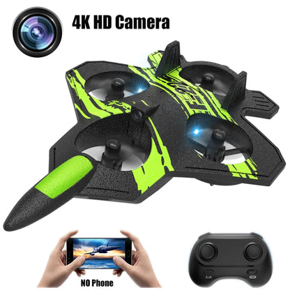 F22 RC Kampfflugzeug Drohne mit 4K HD Kamera - Grün